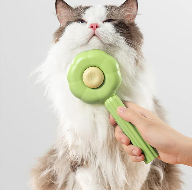 Spazzola Toelettatura a Forma di Girasole per Cani e Gatti | FluffyCare